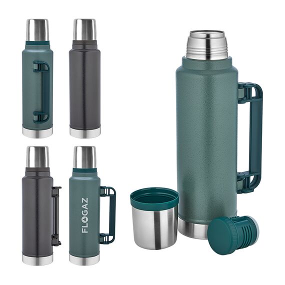 Promosyon AK-5341 Çelik Termos / 1450 ml Siyah , görsel 2
