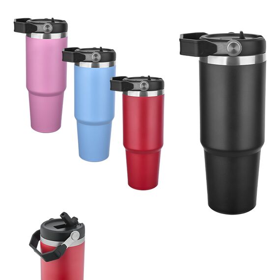 Promosyon AK-5342 Çelik Termos / 900 ml Kırmızı, Renk: Kırmızı , görsel 4