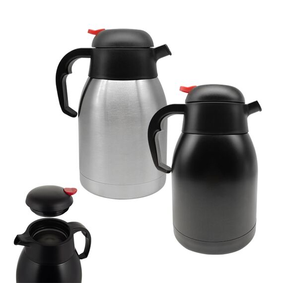 Promosyon AK-5343 Çelik Termos / 1.500 ml Siyah, Renk: Siyah , görsel 2