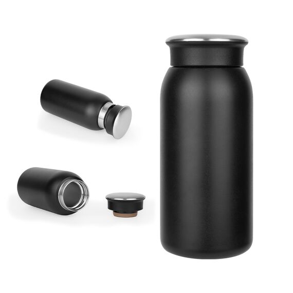 Promosyon AK-5348 Çelik Termos / 350 ml Siyah , görsel 2