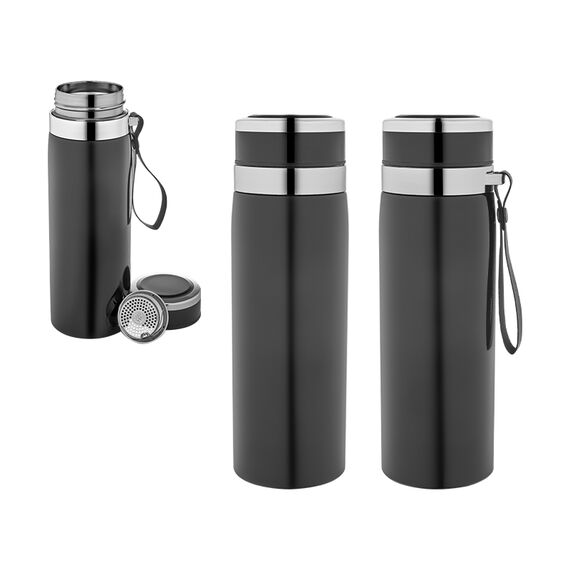 Promosyon AK-5350 Çelik Termos / 800 ml Siyah , görsel 4