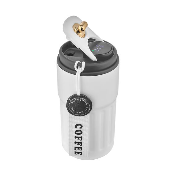 Promosyon AK-5351 Çelik Termos / 440 ml Beyaz, Renk: Beyaz , görsel 3
