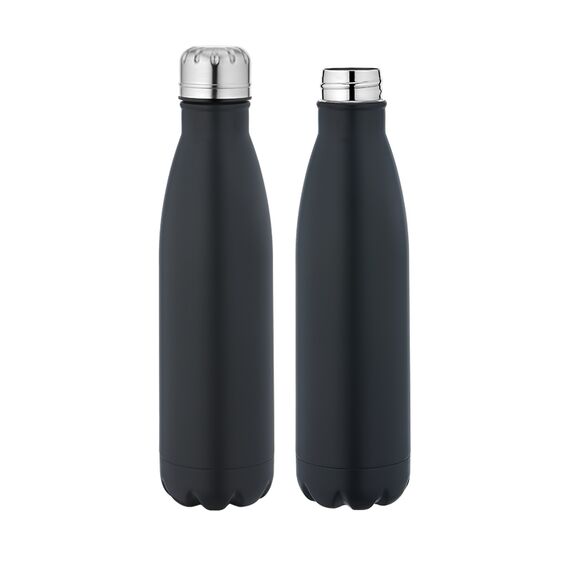 Promosyon AK-5551 Çelik Termos / 500 ml Siyah, Renk: Siyah 