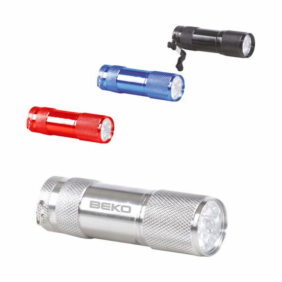 Promosyon AK-1202 9 LED - El Feneri Kırmızı, Renk: Kırmızı , görsel 2