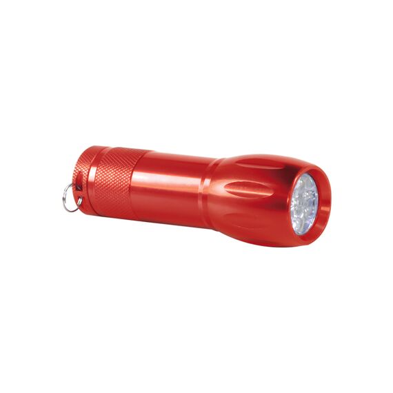 Promosyon AK-1206 9 LED - El Feneri Kırmızı, Renk: Kırmızı 