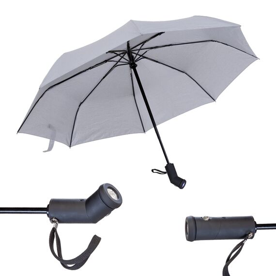 Promosyon AK-5100 8 Telli Işıklı Şemsiye Beyaz, Renk: Beyaz , görsel 2