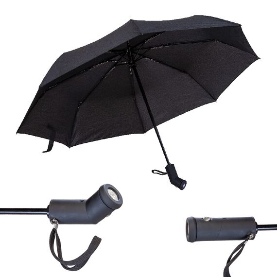 Promosyon AK-5100 8 Telli Işıklı Şemsiye Siyah, Renk: Siyah , görsel 2