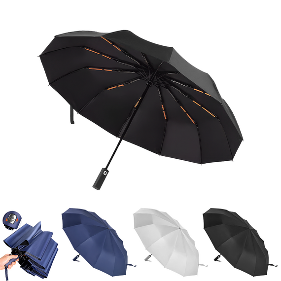 Promosyon AK-5102 12 Telli Şemsiye Beyaz, Renk: Beyaz , görsel 4