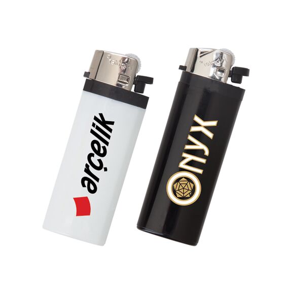 Promosyon AK-YMN-216 I-Lighter Midi Taşlı Siboplu Çakmak Beyaz, Renk: Beyaz , görsel 2