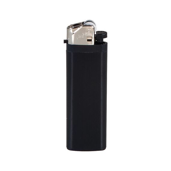Promosyon AK-YMN-224 I-Lighter Taşlı Siboplu Çakmak Siyah, Renk: Siyah 