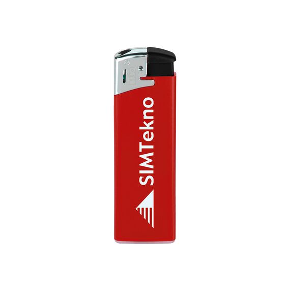 Promosyon AK-TK21R Clipper Brio Fit Elektronic Siboplu Çakmak Kırmızı, Renk: Kırmızı 