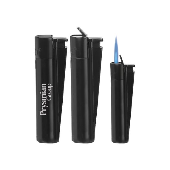 Promosyon AK-MJ-106 Clipper Metal Turbo Siboplu Çakmak Siyah 