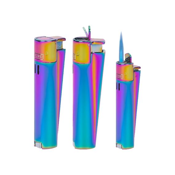 Promosyon AK-MJ-121 Clipper Metal Turbo Siboplu Çakmak Mix-Icy 