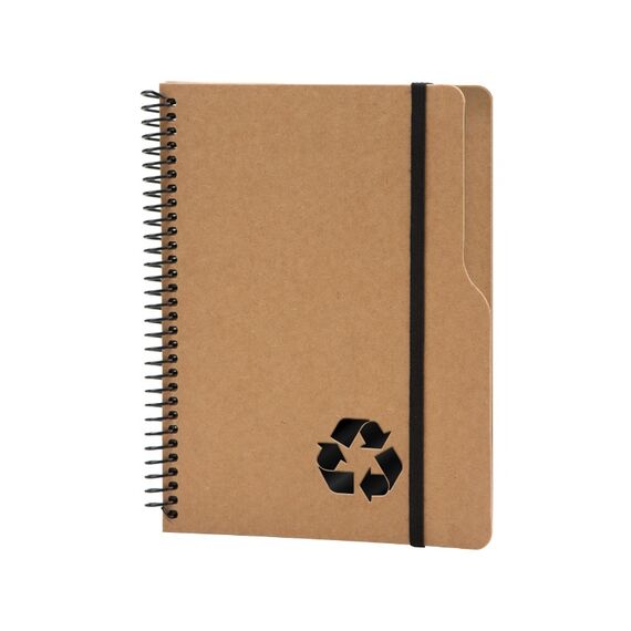 Promosyon AK-2453 Spiralli 15 x 20 Defter Kraft 