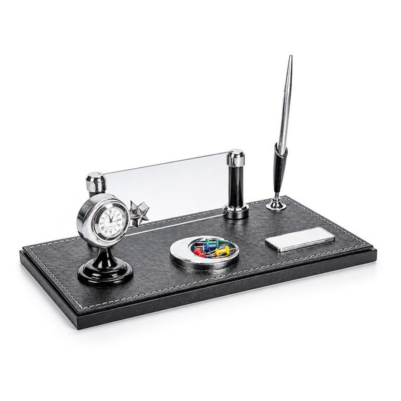 Promosyon ET-0054 Deri Masa Seti 15,5 x 30,5 cm 