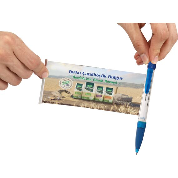 Promosyon ET-0444-50 Banner Tükenmez Kalem Yeşil, Renk: Yeşil , görsel 3