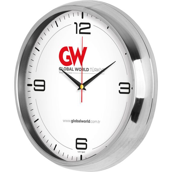 Promosyon ET-V30-950-B Paslanmaz Metal Duvar Saati Ø 31 cm , görsel 2