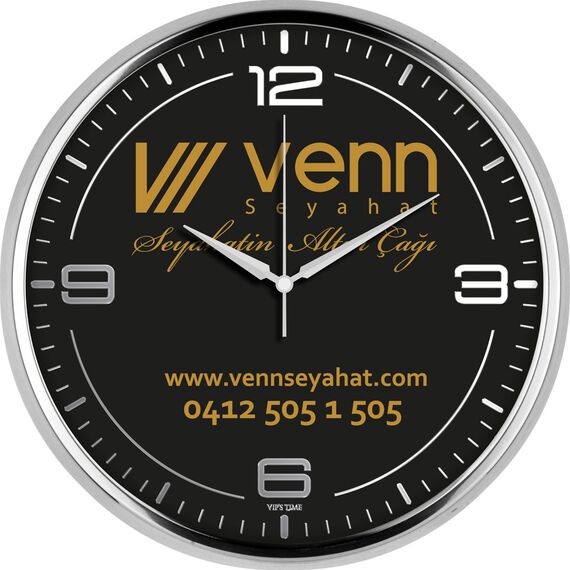 Promosyon ET-V30-950-GV Metal Duvar Saati Ø 31 cm 