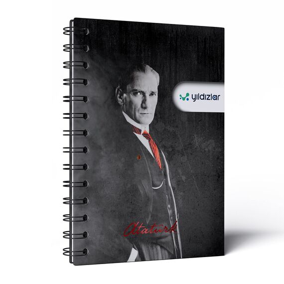 Promosyon YN-3116 Parla Kuşe Mukavva Sıvama Spiralli Defter (15x21cm) 