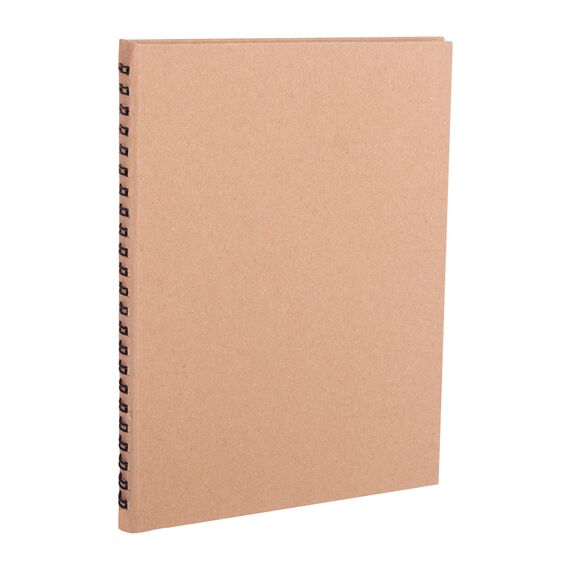 Promosyon YN-3065 Basınevleri Kraft Spiralli Tarihsiz Defter (15x21 cm) 