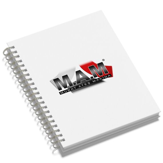 Promosyon YN-3090 Tandoğan Kuşe Mukavva Sıvama Spiralli Defter 15x21 cm 