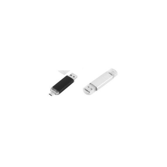 Promosyon UD-OTG813-OTG Otg-813 USB Bellek Gümüş 32 Gb, Renk: Gümüş, Ölçü: 32 GB 