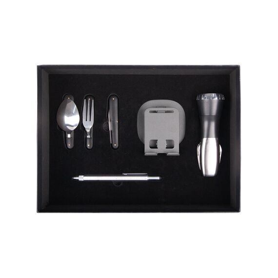 Promosyon YN-9111 911101 Dağcı Hediyelik Set Siyah 