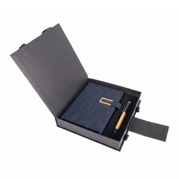 Promosyon YN-9113 911305 Kemeraltı Hediyelik Set Lacivert, Renk: Lacivert 