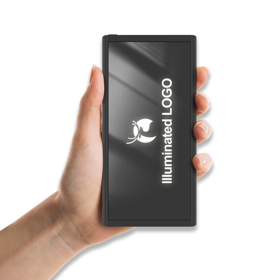 Promosyon PZ-K310 Renkli Işıklı Logo Magsafe 10000 mAh Siyah , görsel 6