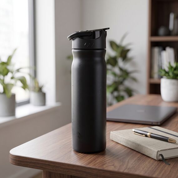 Promosyon PZ-T5 Çelik Matara 500 ml Siyah , görsel 3