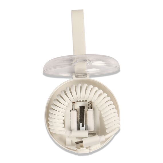 Promosyon PZ-KL80 60W Hızlı Type-C Uçlu Ve Data Transferli Şarj Kablosu Beyaz 
