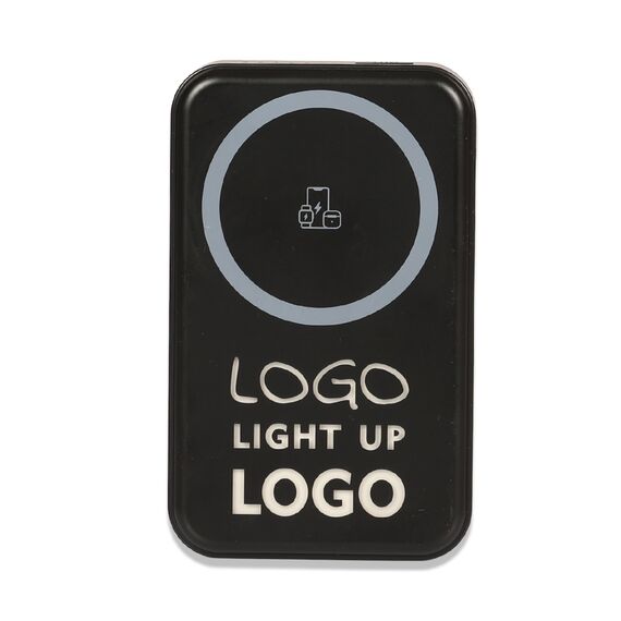Promosyon PZ-K390 Işıklı Logo Magsafe 10000 mAh Siyah 
