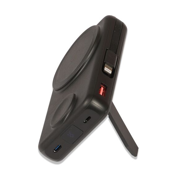 Promosyon PZ-K70 Renkli Işıklı Logo Magsafe 10000 mAh Siyah , görsel 7