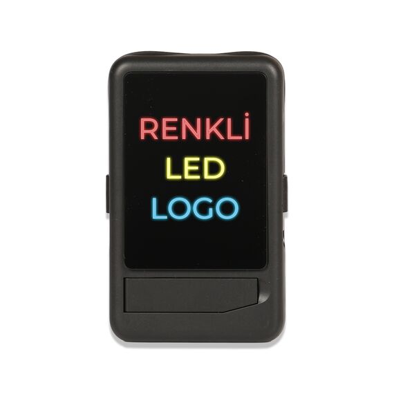 Promosyon PZ-K70 Renkli Işıklı Logo Magsafe 10000 mAh Siyah 