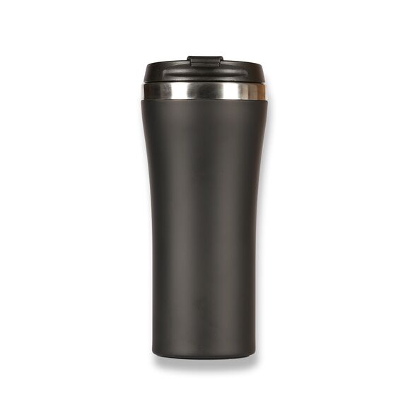 Promosyon PZ-T30 Termos Tipi Çelik Bardak 450 ml Siyah 