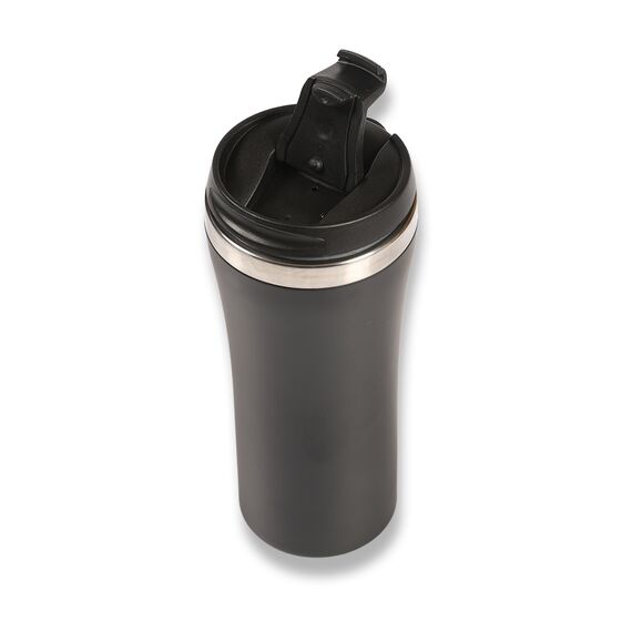 Promosyon PZ-T30 Termos Tipi Çelik Bardak 450 ml Siyah , görsel 3