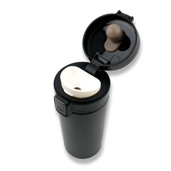 Promosyon PZ-T20 Termos Bardak 350 ml Siyah , görsel 2