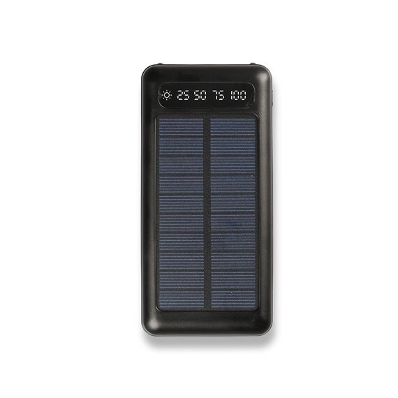 Promosyon PZ-K350 Güneş Enerjili Powerbank 10000 mAh Siyah 