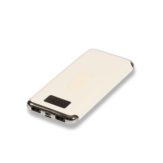 Promosyon PZ-K330 Wireless Powerbank 10000 mAh Beyaz, Renk: Beyaz 