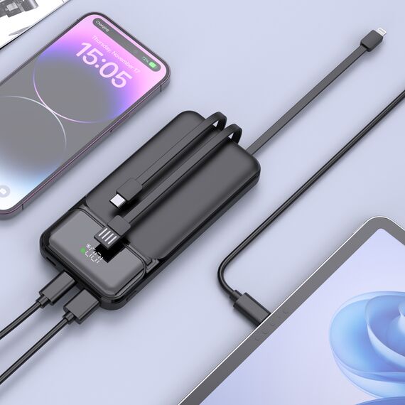 Promosyon PZ-K360 Hızlı Şarj Powerbank 10000 mAh Siyah , görsel 4