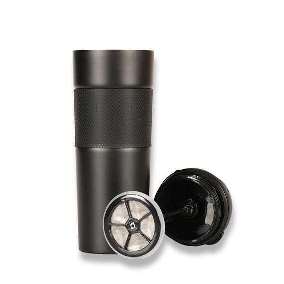 Promosyon PZ-T40 Frenchpress Termos Bardak 500 ml Siyah , görsel 6
