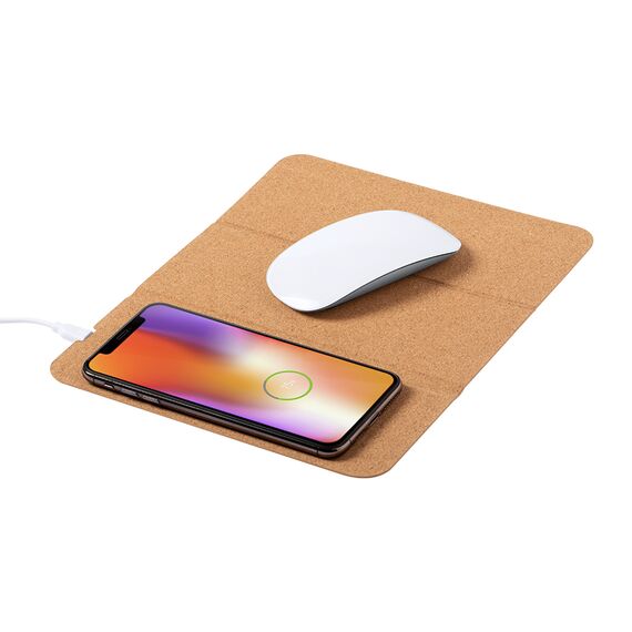 Promosyon PZ-W100 Kablosuz Şarj Mousepad Bambu , görsel 2