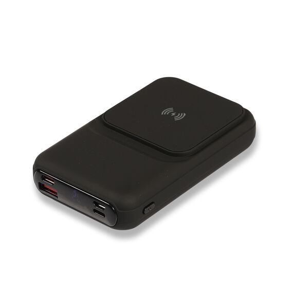 Promosyon PZ-K35 Işıklı Logo Hızlı Wireless Şarj Magsafe 10000 mAh Siyah , görsel 4