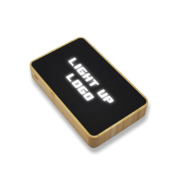 Promosyon PZ-K480 Işıklı Logo Magsafe 10000 mAh Bambu , görsel 6