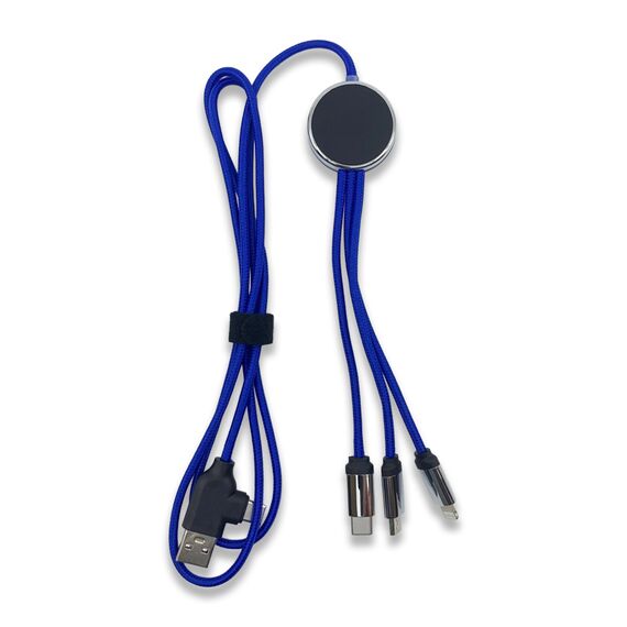 Promosyon PZ-KL50 Işıklı Logo 60W Hızlı Type-C Uçlu Data Transferli Şarj Kablosu Siyah, Renk: Siyah , görsel 7