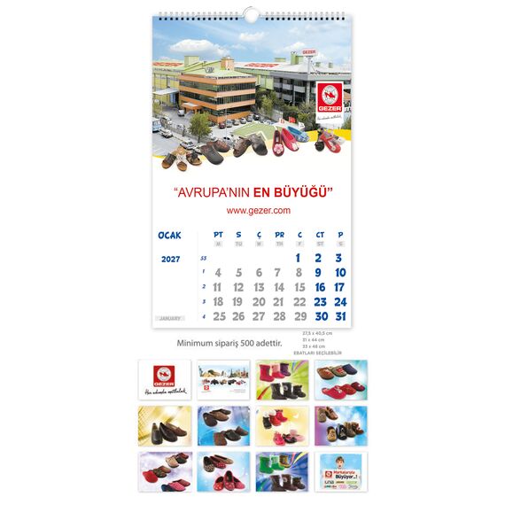 Promosyon EL-KOD-35 Duvar Takvimi 