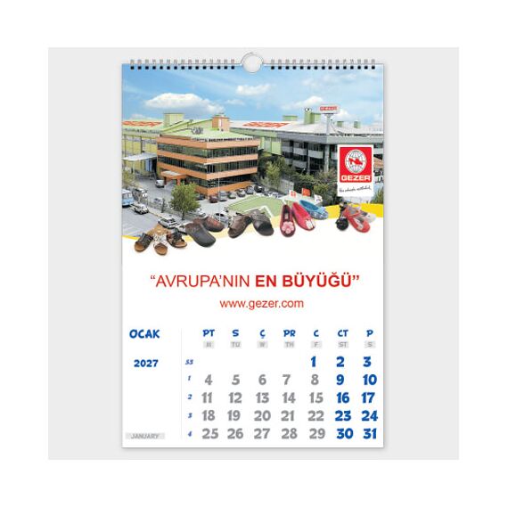 Promosyon EL-KOD-35 Duvar Takvimi , görsel 2