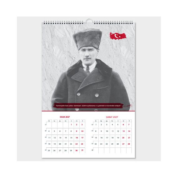 Promosyon EL-KOD-37 Duvar Takvimi Özel (Atatürk) , görsel 2
