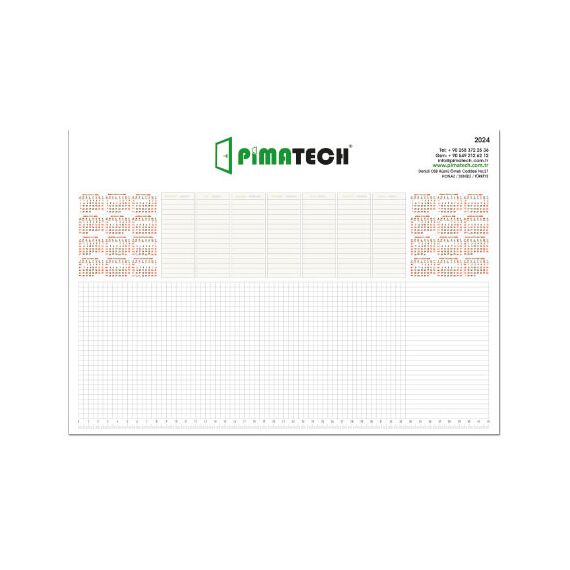 Promosyon EL-KOD-61-K Masa Sümeni Haftalık (Küçük Boy: 40x27 cm) , görsel 2