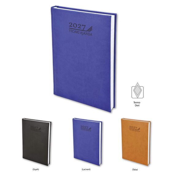 Promosyon EL-KOD-119 Ticari Ajanda Termo Deri (17x24 cm) 